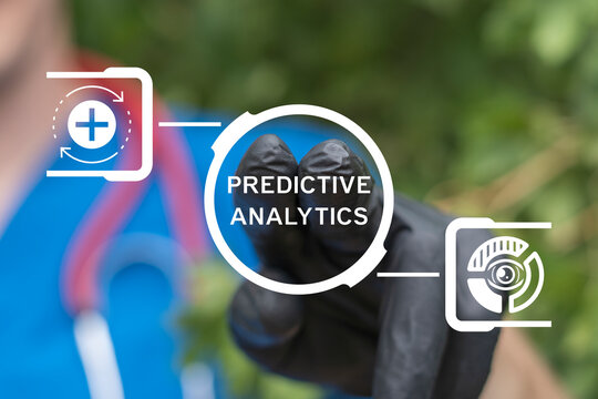 Concept of predictive analytics in health care. Modern medical prediction analysis data.