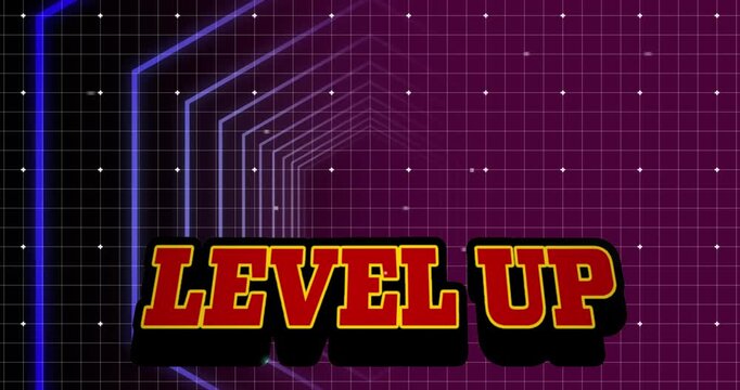 Start text and futuristic background