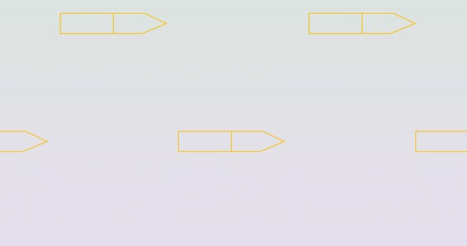 Animation of multiple pencil icons in seamless pattern against copy space on grey background