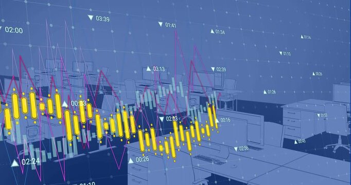 A graphic representation of different data sets