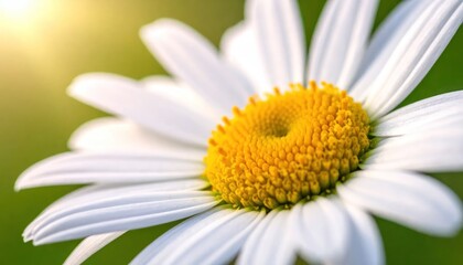 Fototapeta premium Close-up of White Daisy Flower Petals.