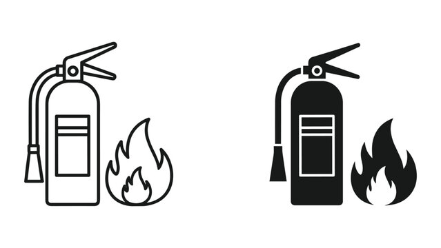 Black and white helicopter icons in line and solid styles isolated on white background