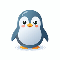Obraz premium Kawaii-Stil - Niedlicher Pinguin