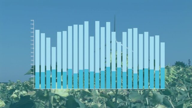 Animation of text with globe and network of connections