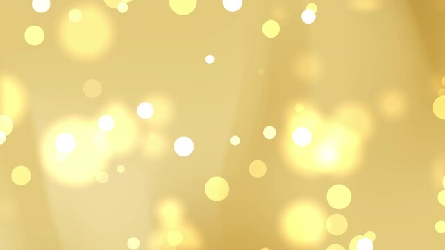 Golden bokeh lights float softly across the frame. Soft, warm glow suggests celebration or calm. Perfect for festive backgrounds or romantic scenes. Glowing orbs create a dreamy, inviting atmosphere