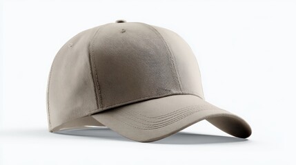 Fototapeta premium cap mockup front view, isolated cutout, object with shadow on transparent background, hat is a baseball cap, hat, cap, fashion, baseball, isolated, cloth, blank, sport, visor