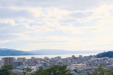 Obraz premium 松江城からの風景