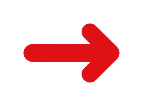 Fl&egrave;che rouge directionnelle minimaliste