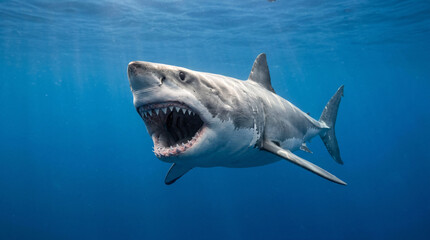 Fototapeta premium Requin nageant dans l'océan