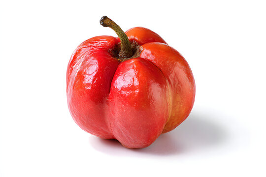 single Ackee 01 isolated on pure white background