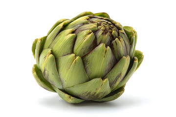 Fototapeta premium single Artichoke 01 isolated on pure white background