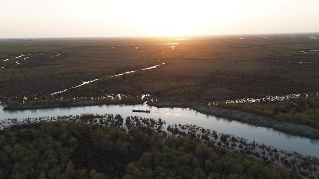 The Al-Jubaysh Marshes, located in Dhi Qar, Iraq, are part of the Mesopotamian marshlands, one of the world's largest wetland ecosystems. Known for their rich biodiversity, these marshes are home to u