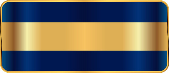 Obraz premium Blue and Gold Shield Label Frame
