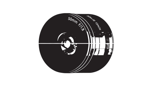 Close-up of a black vinyl record with grooves and label details.