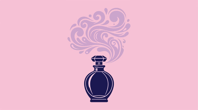 Perfume Bottle Fragrance Illustration.