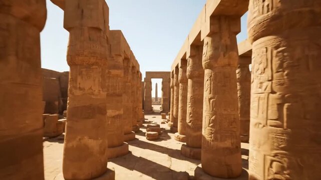 ruins of karnak temple luxor egypt