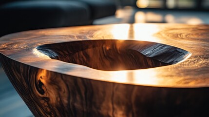 Obraz premium Close up of a wooden table