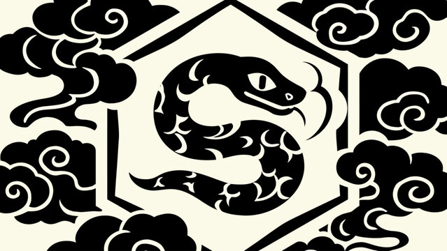 Ornate black and white vintage initial letter S with intricate floral damask flourishes for elegant typography and classic royal monogram design.