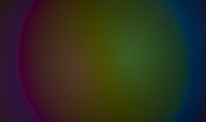 Dark multicolored radial gradient with diffused purple green and blue circular light transitions © Hoffmann