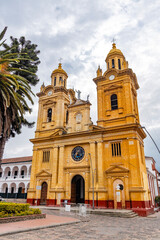 Obraz premium Jenesano, Boyaca - Colombia. March 6, 2026. Our Lady of Good Counsel Parish is a Colombian Catholic church.
