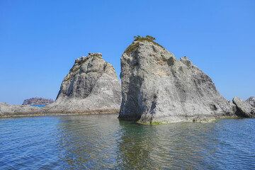 Naklejka premium 浄土ヶ浜