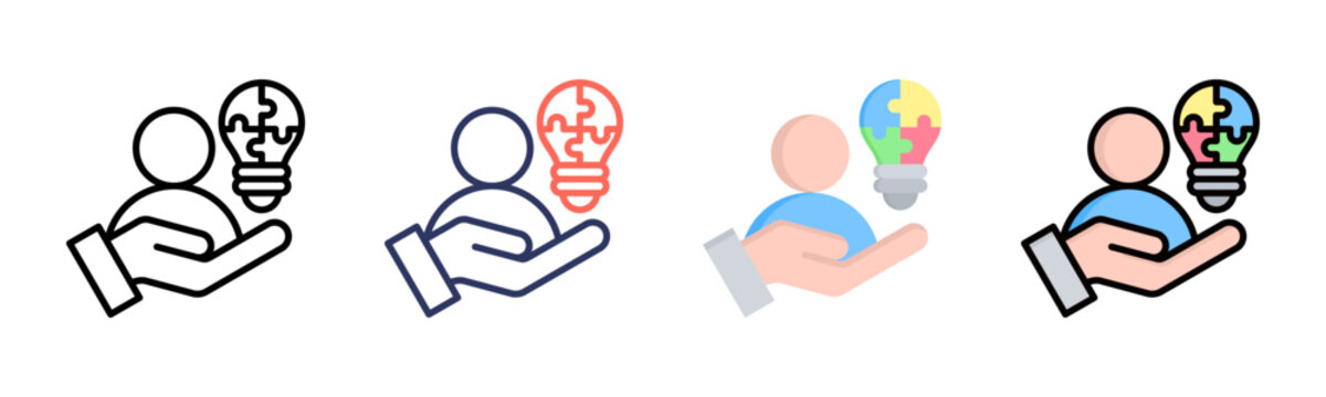 Solution icon sheet multiple style collection