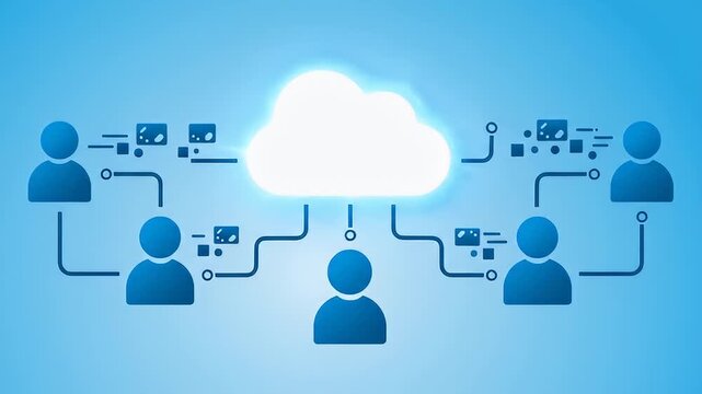 A video showcasing a cloud connected to multiple users online