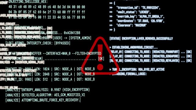 Cyber attack system warning code
