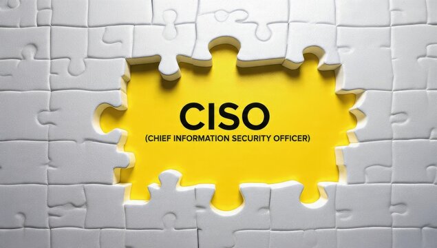 CISO, Chief Information Security Officers, cybersecurity puzzle piece, information technology concept