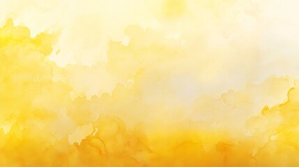 Fototapeta premium Orange yellow watercolor sea gradient clouds texture background