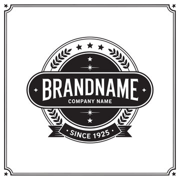 Vintage logo design featuring brand name and establishment year since 1925