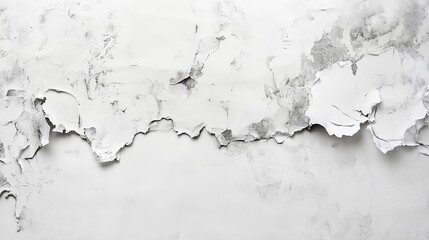 Obraz premium Silver ink watercolor texture on white paper grunge cracked background