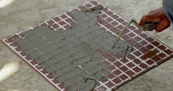 Learn step-by-step process of tiling installation in this instructional .