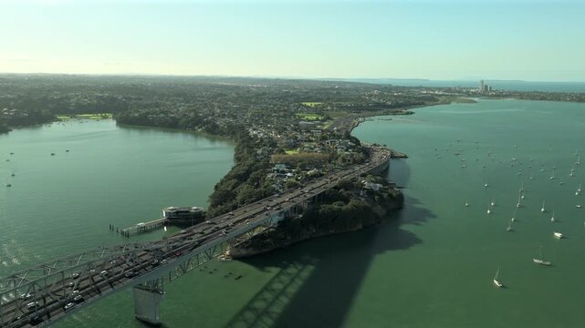 Behind the Bridge Toward Rangitoto