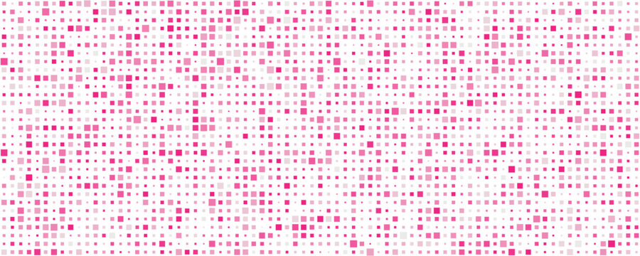 A densely packed abstract background featuring a multitude of small varying shades of pink squares high-quality