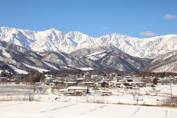 白馬三山と白馬村 © S'well