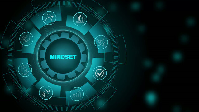 A lightbulb on digital background representing a focused mindset, creative mind, and strategic business idea. 3d Motion graphics of technology icon interface background