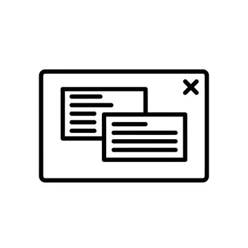 Digital Window Interface Showing Multiple Message Backets for Communication and Messaging