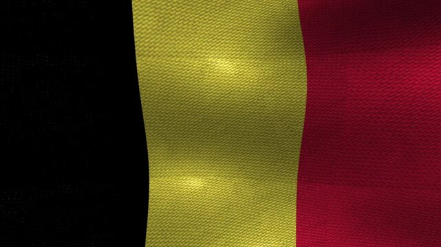 Belgium Belgian Flag Textured Background Waving
