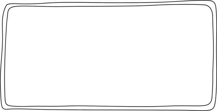Rectangle Shape Outline Border Design.