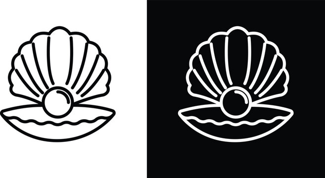Pearl in the open shell icon