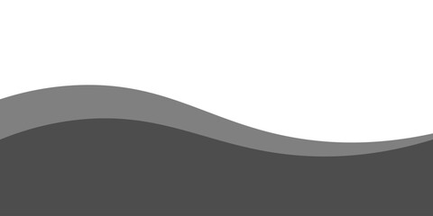 Fototapeta premium Abstract Gray Wave Vector Background with Layered Geometric Curves