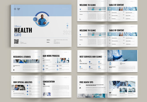 Modern Healthcare Brochure Landscape Template