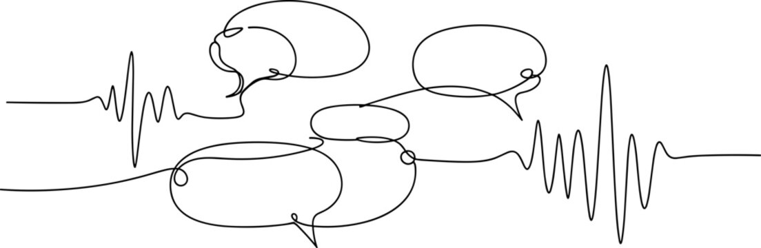 Speech Bubbles Communication Dialogue Illustration.