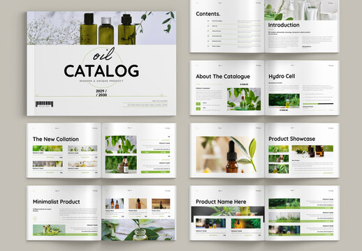 Product Catalog Template Landscape Layout