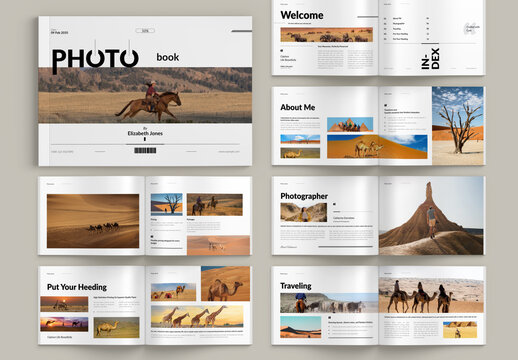 Photobook Magazine Landscape Template