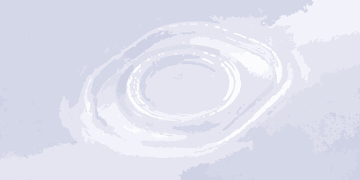 Abstract swirling brushstrokes create a light circular composition