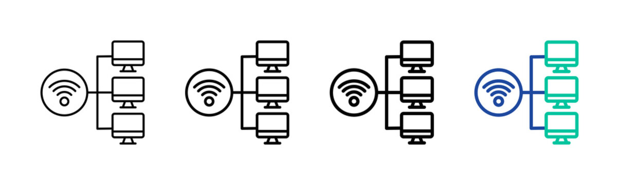 Dhcp Icon Collection Different Style Outline