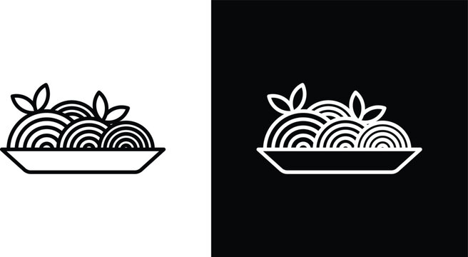 Spaghetti pasta icon