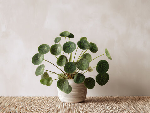 Modern Plant Decor with Clean Background